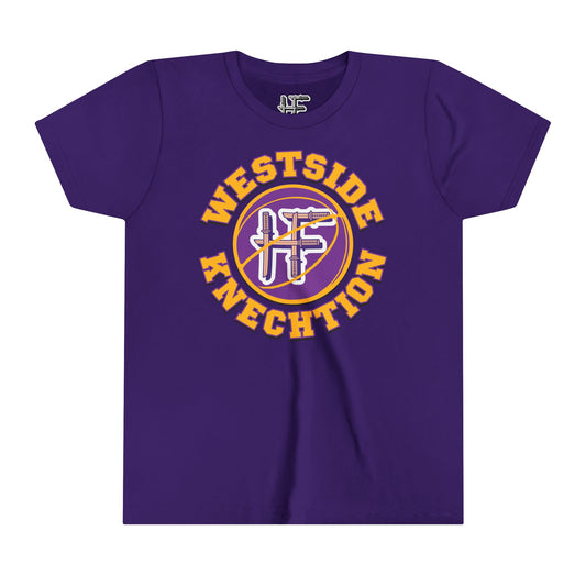 Hero Folk Westside Knechtion Purple Kid's Cotton Crew Tee
