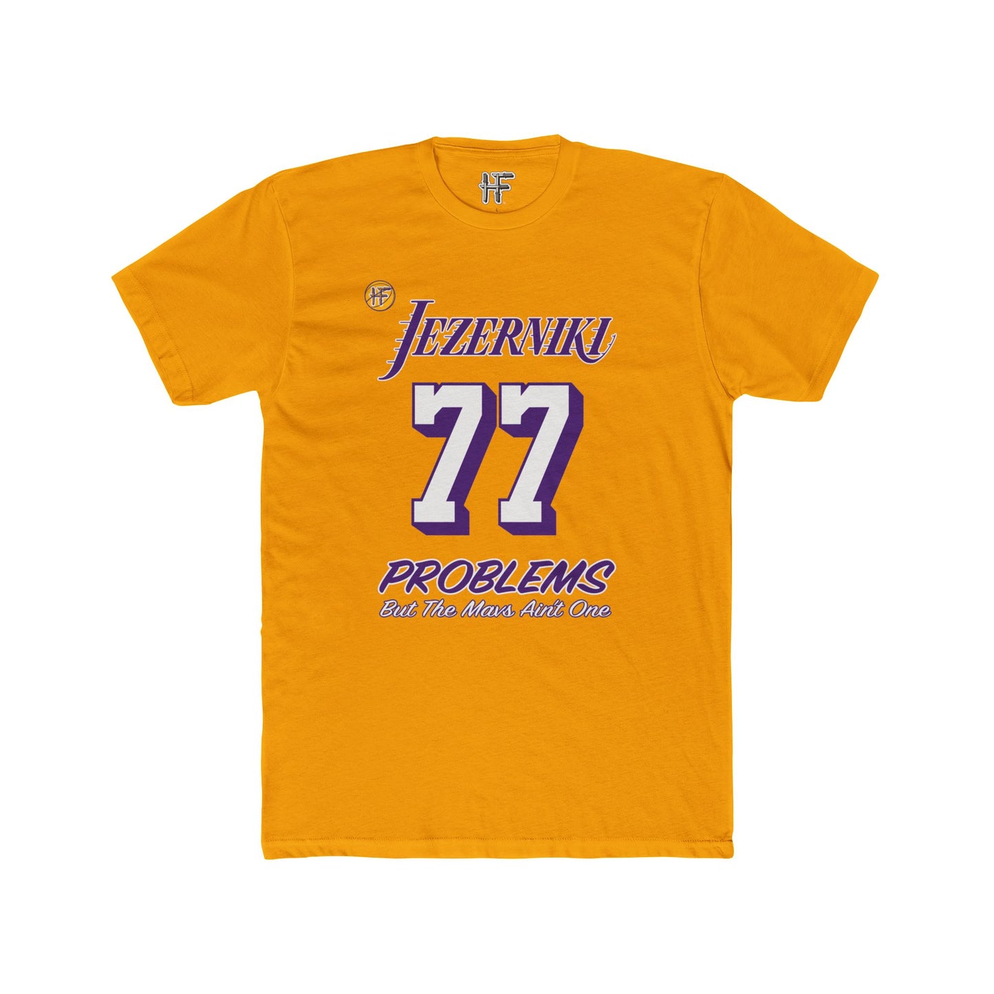 Gold Slovenian Lakers 77 Problems Men's T