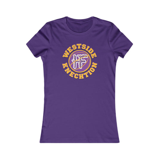 Hero Folk Westside Knechtion Purple Women's Cotton Crew Tee