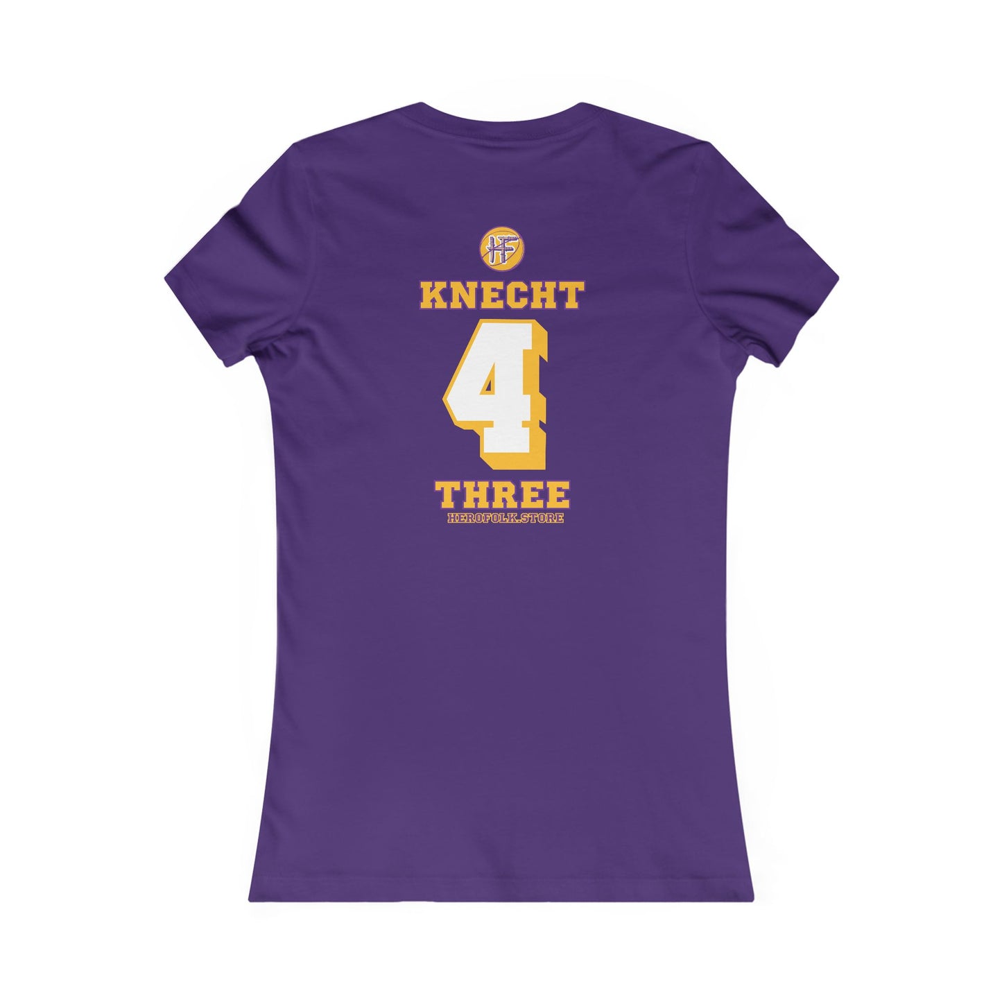 Hero Folk Westside Knechtion Purple Women's Cotton Crew Tee