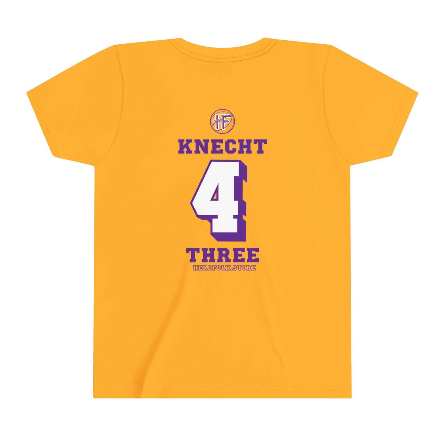 Hero Folk Westside Knechtion Gold Kid's Cotton Crew Tee