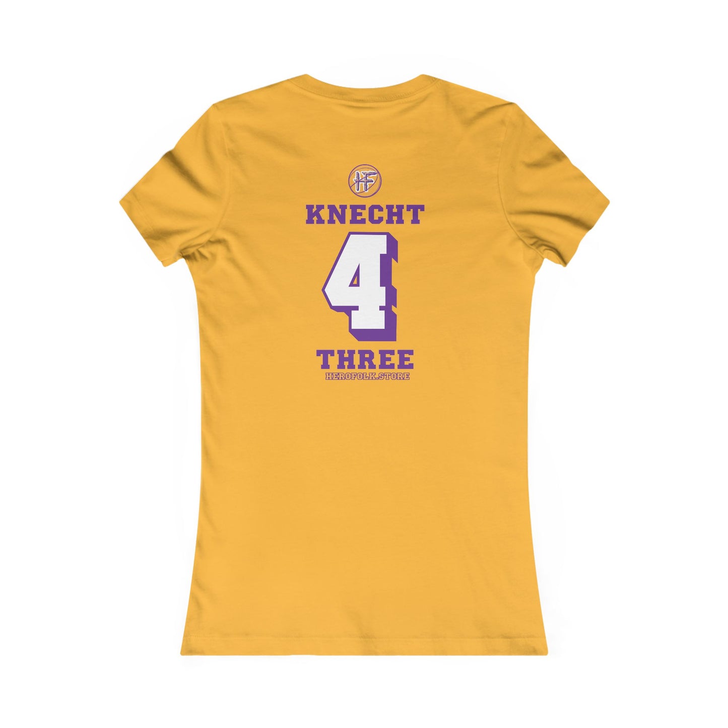 Hero Folk Westside Knechtion Gold Women's Cotton Crew Tee