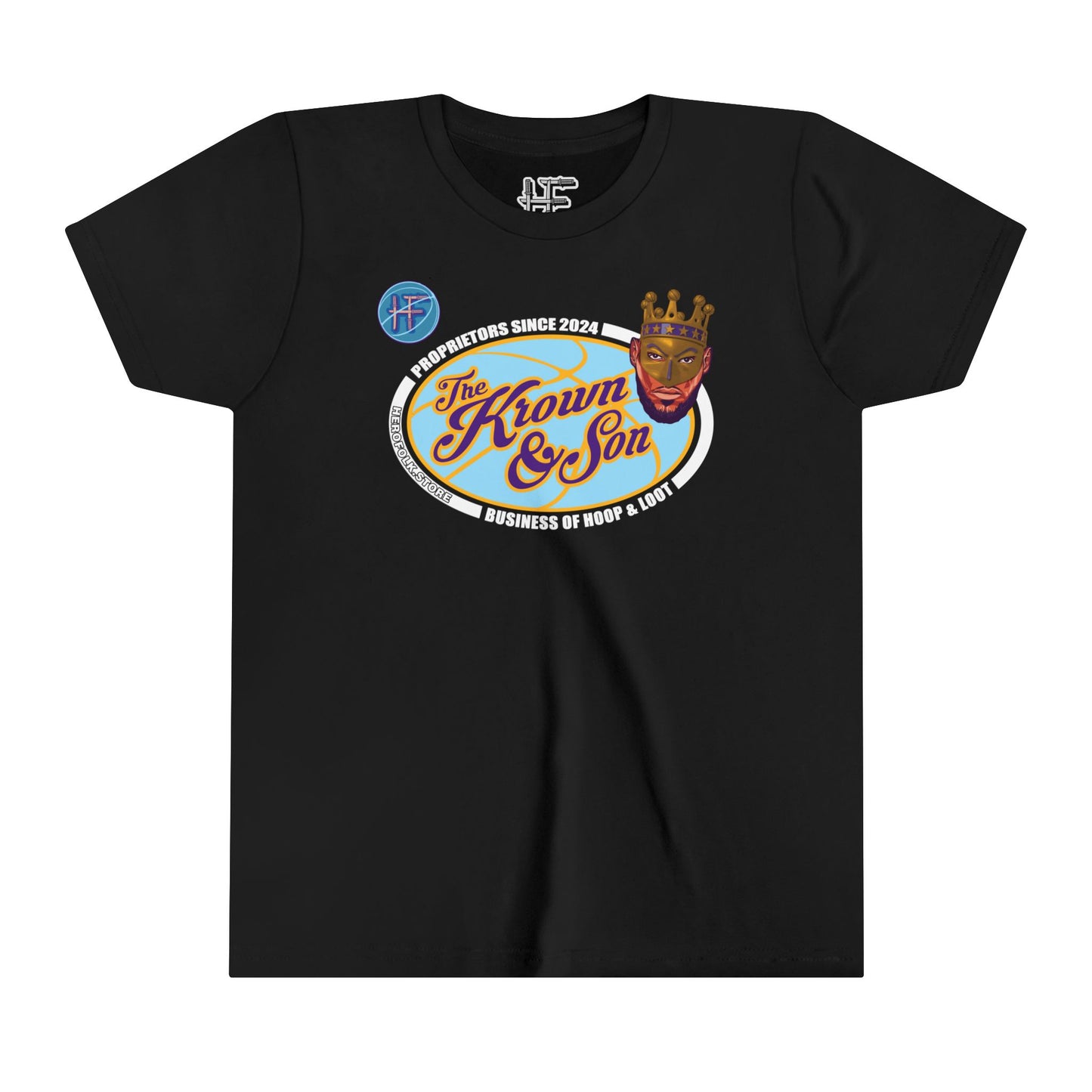 Hero Folk Krown & Son Proprietors Kid's Cotton Crew Tee