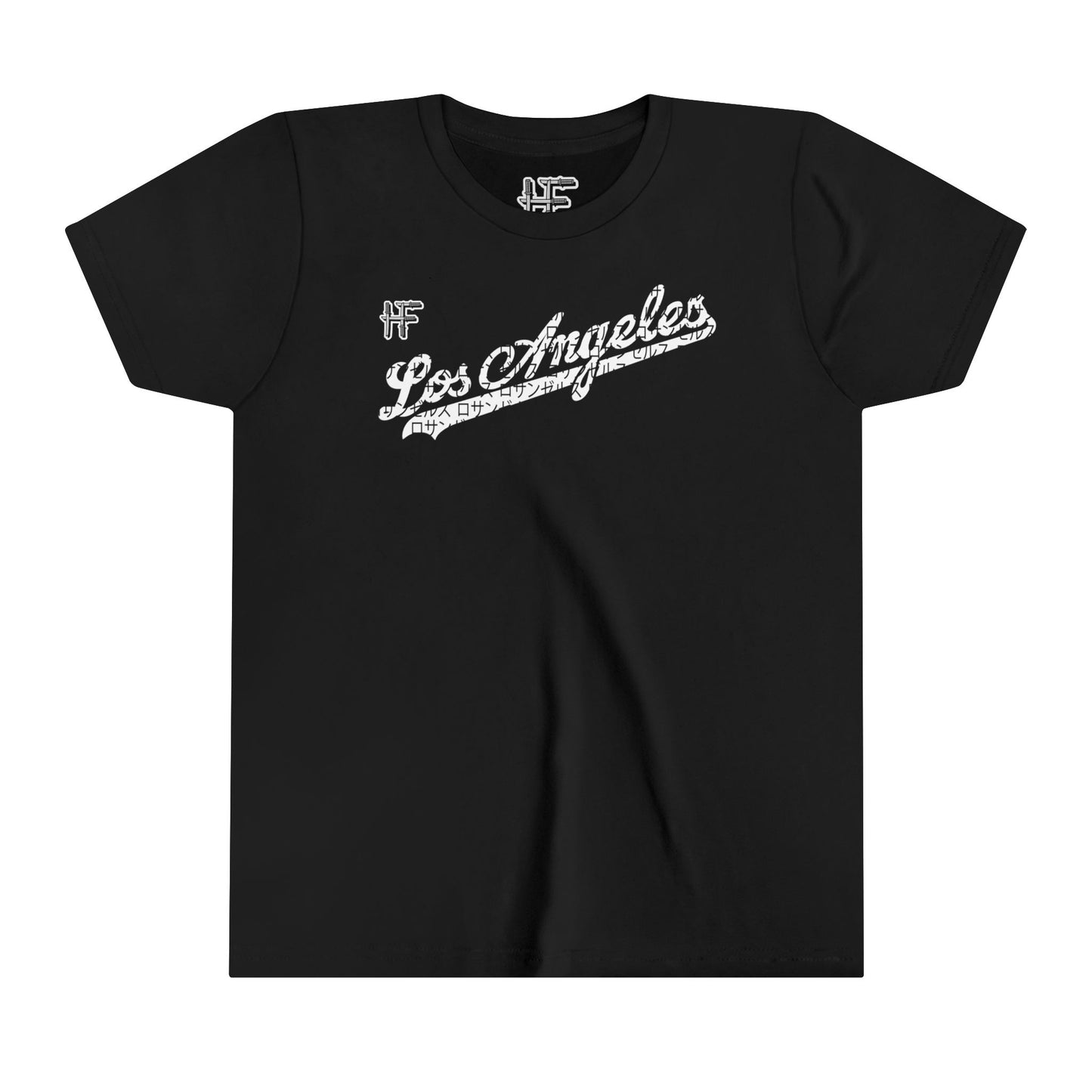 Hero Folk English & Japanese - Los Angeles Script Kid's Cotton Crew Tee