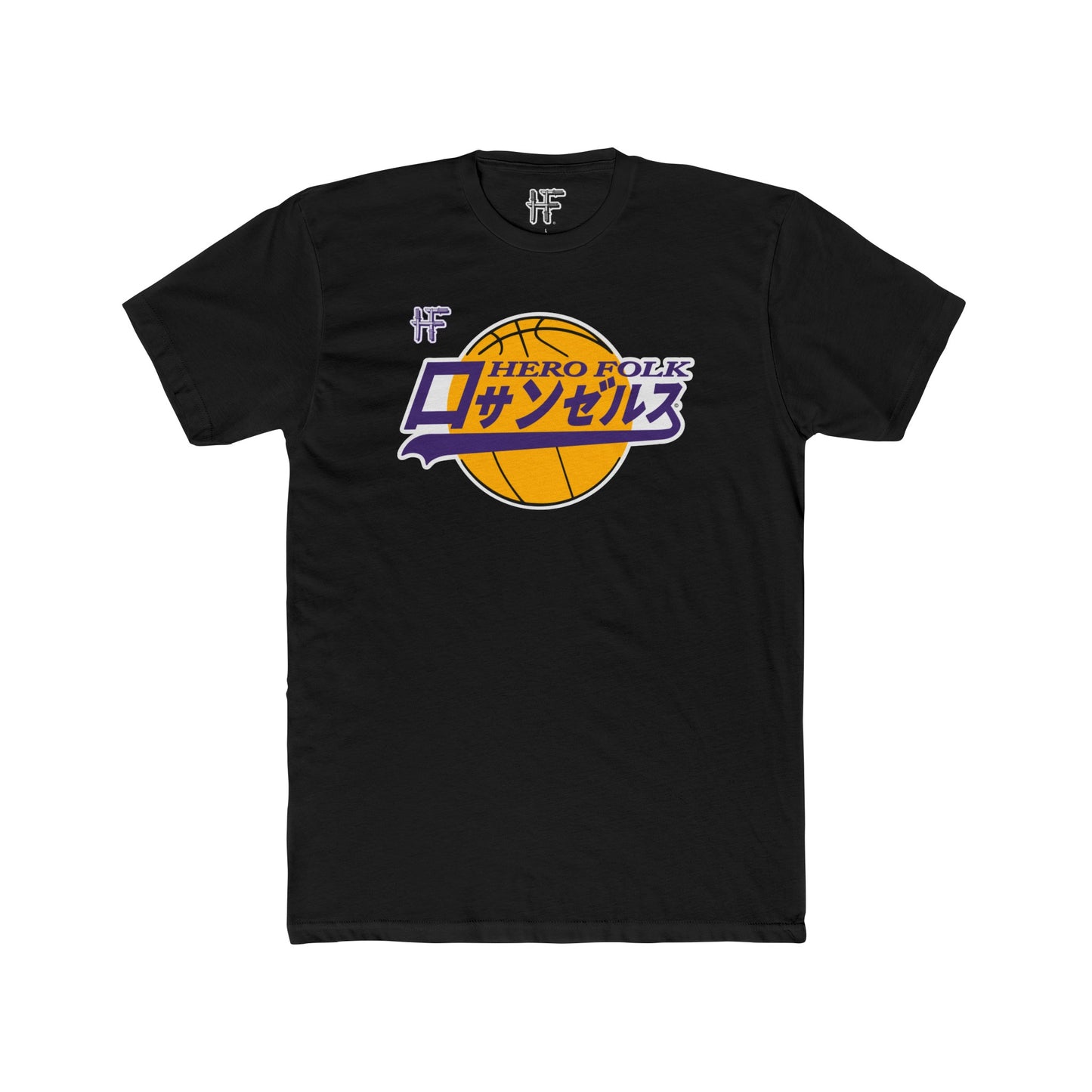 Hero Folk Men's Japanese Los Angeles Basketball Script Logo