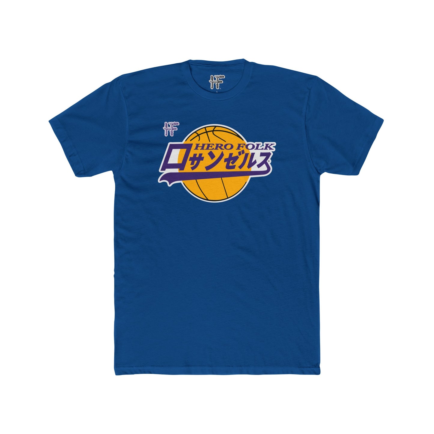 Hero Folk Men's Japanese Los Angeles Basketball Script Logo