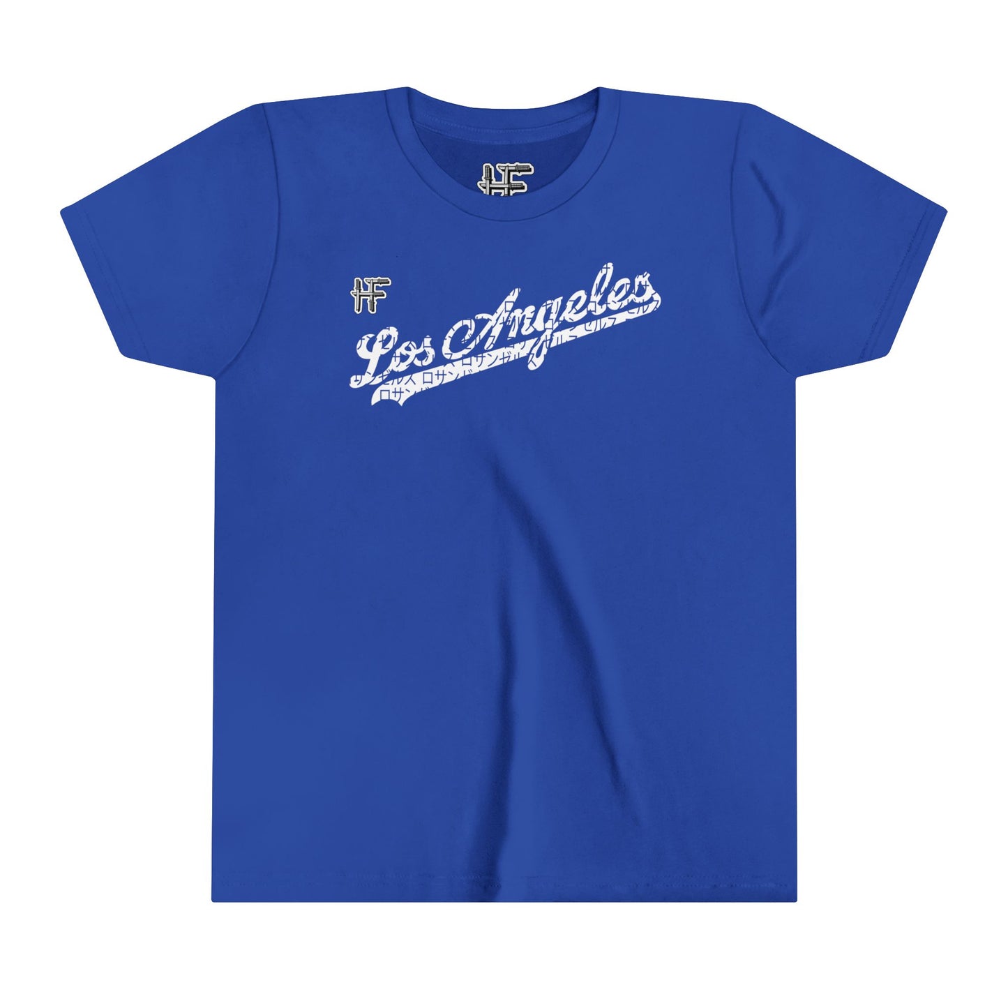 Hero Folk English & Japanese - Los Angeles Script Kid's Cotton Crew Tee