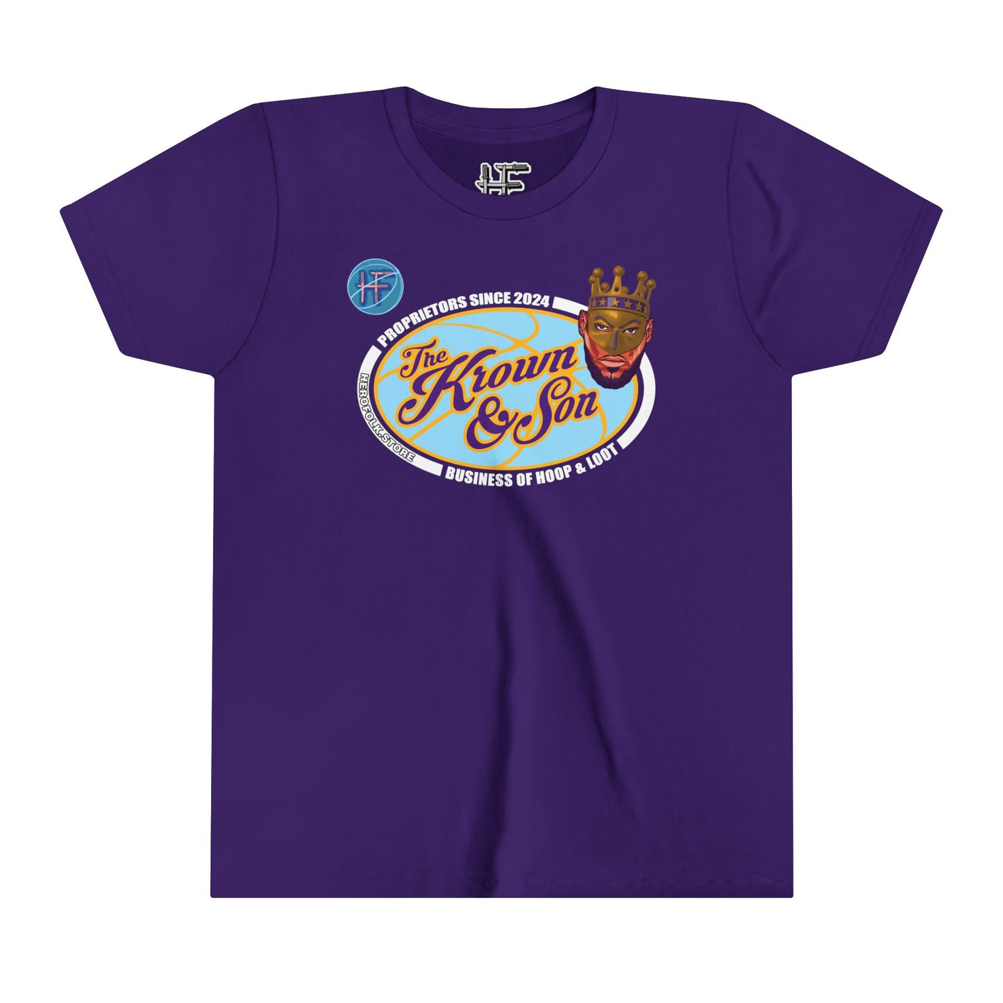 Hero Folk Krown & Son Proprietors Kid's Cotton Crew Tee