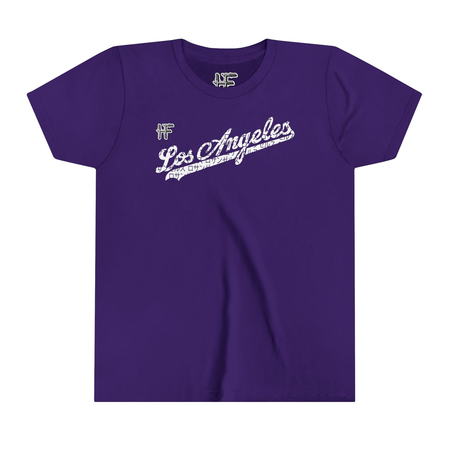 Hero Folk English & Japanese - Los Angeles Script Kid's Cotton Crew Tee