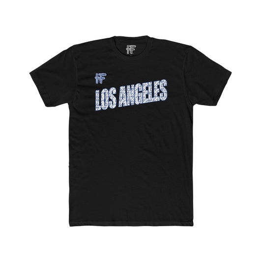 Hero Folk English & Japanese - Los Angeles Script Men's Cotton Crew Tee