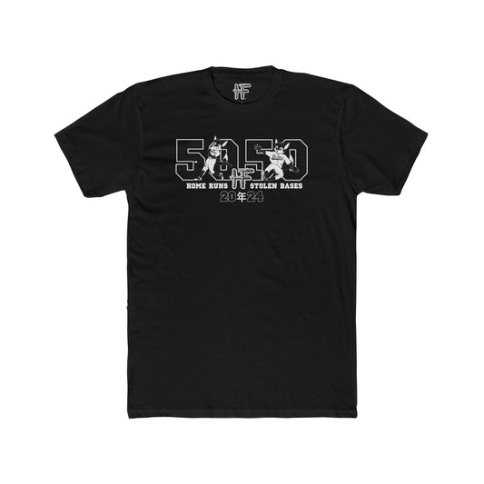 Hero Folk 50-50 Men's Black Cotton Crew Tee