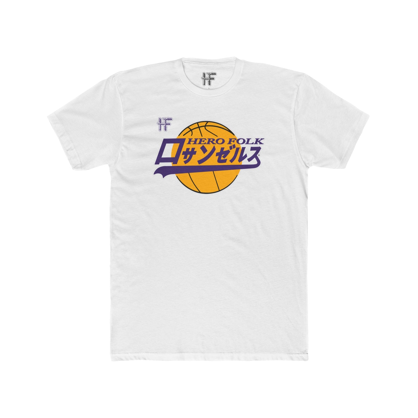 Hero Folk Men's Japanese Los Angeles Basketball Script Logo